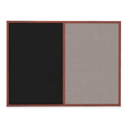 United Visual Products Slim Style Indoor Enclosed Corkboard, 48 UVRDS48SBH-GOLD-RUBBER